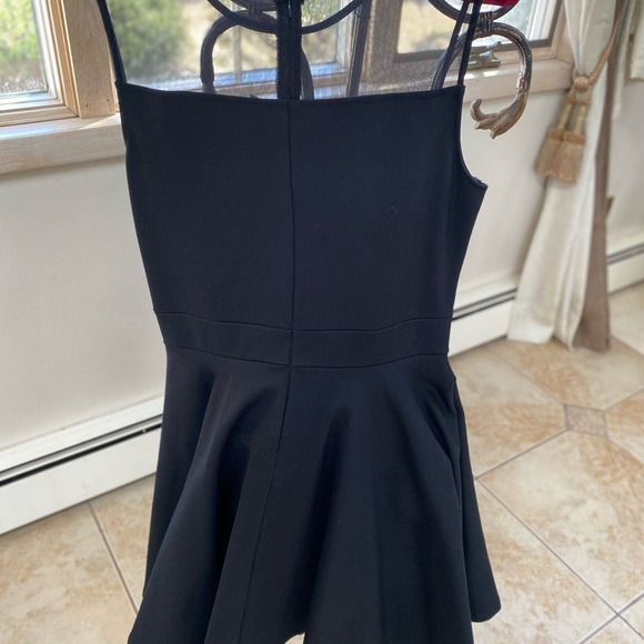 Mini black dress size L LBD GRAD PARTY BAR HOPPING COCKTAIL DRESS - Picture 3 of 6